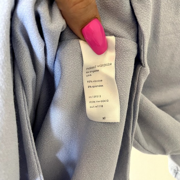 Naked Wardrobe The NW Crew T Bodysuit Size XL - Picture 3 of 3